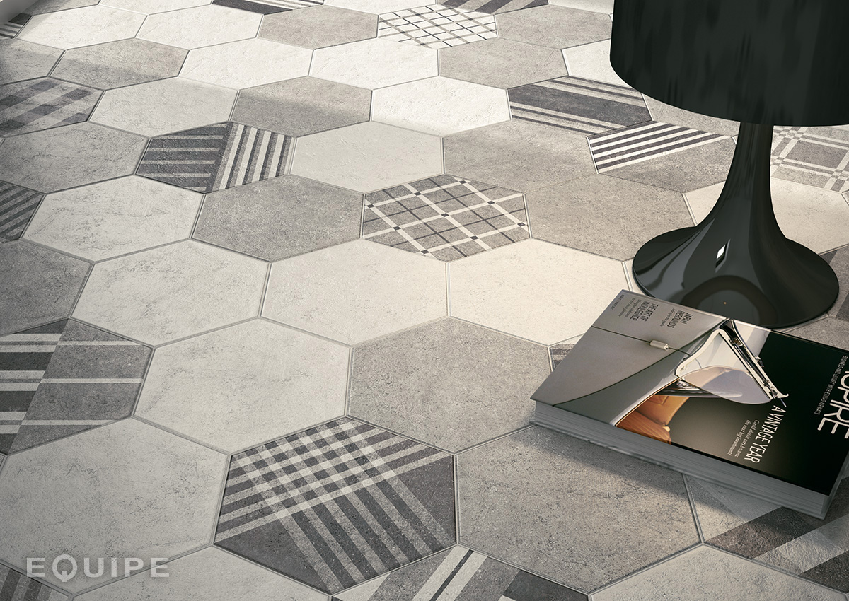Equipe Hexatile Cement White / 17,5×20cm – Bild 3