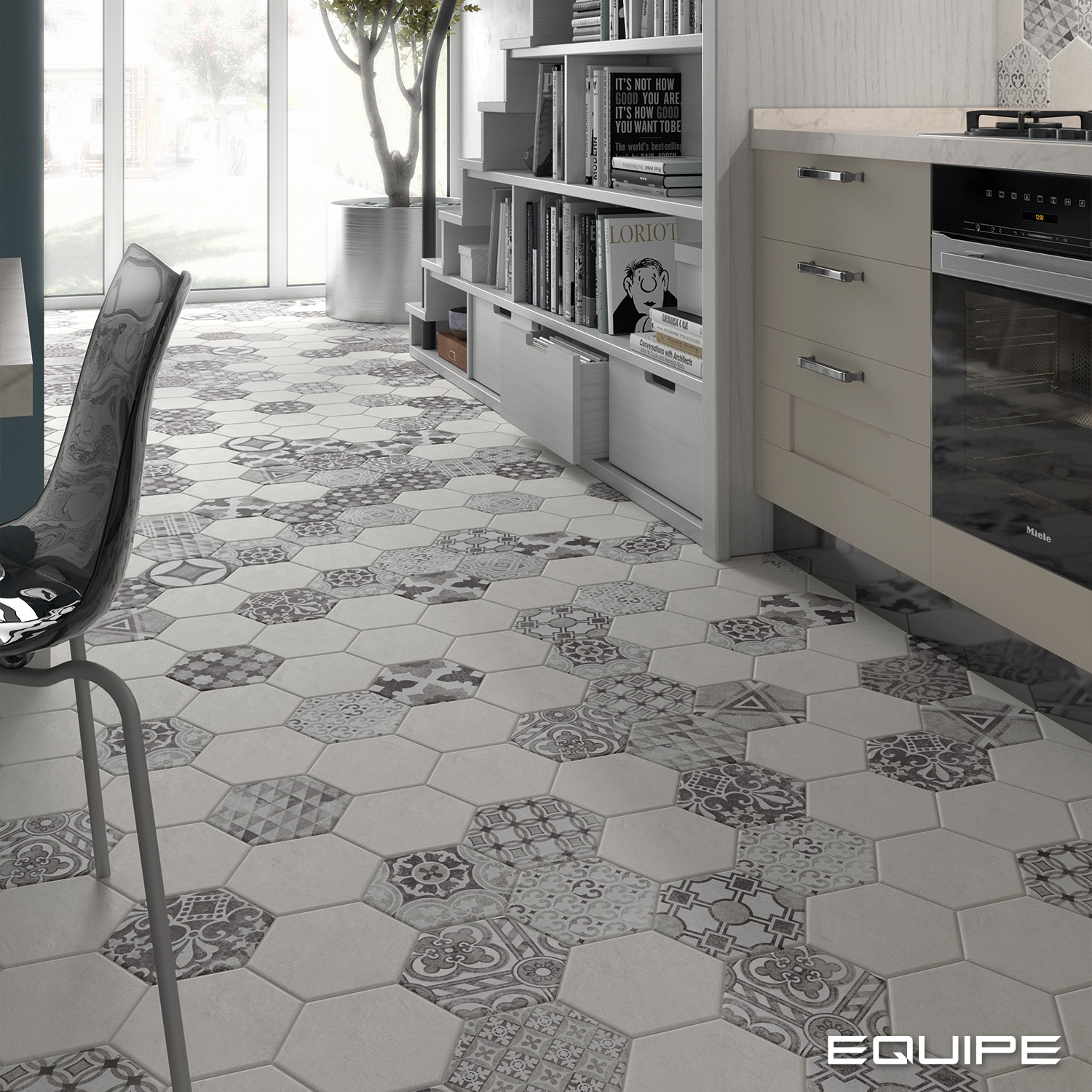 Equipe Hexatile Cement Garden Grey / 17,5×20cm – Bild 3