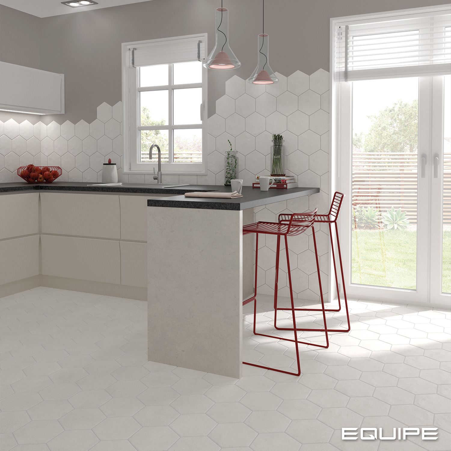 Equipe Hexatile Cement White / 17,5×20cm – Bild 6