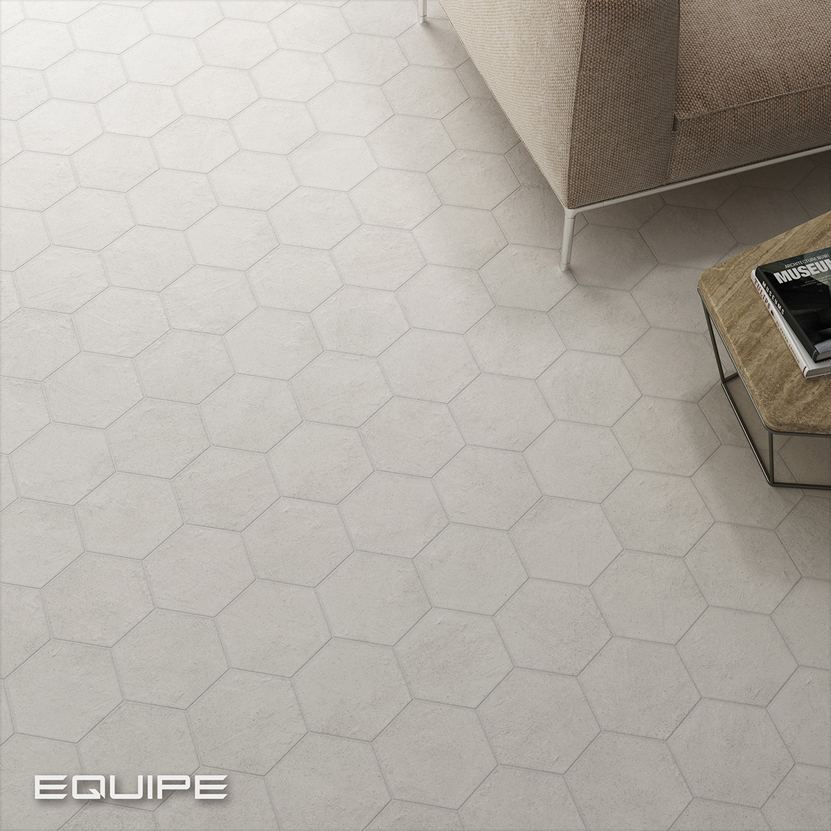Equipe Hexatile Cement White / 17,5×20cm – Bild 7