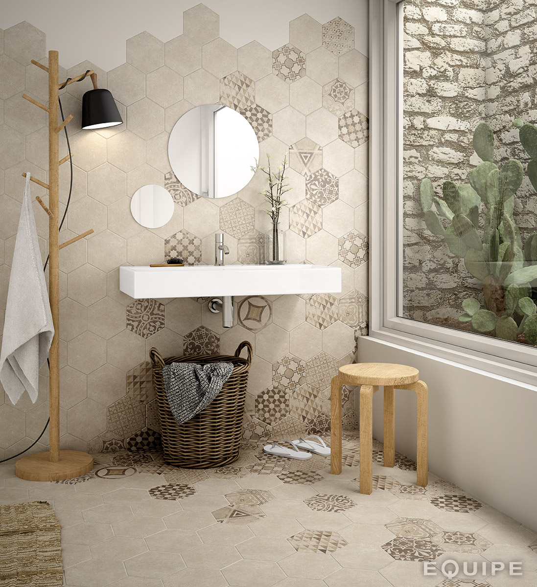 Equipe Hexatile Cement Sand / 17,5×20cm – Bild 2