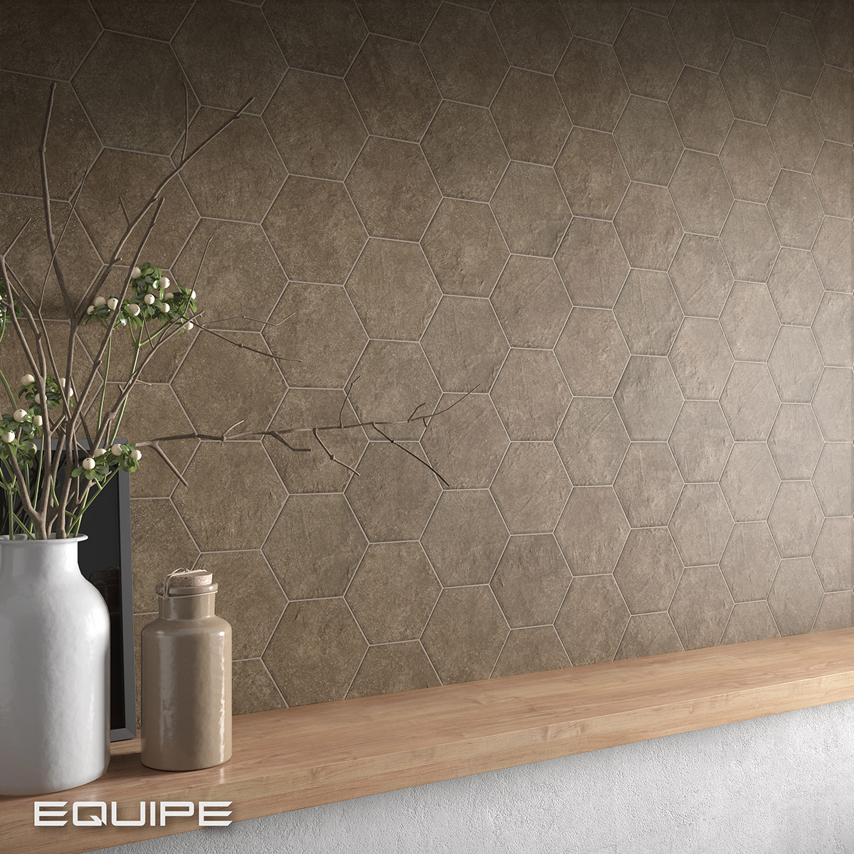 Equipe Hexatile Cement Mud / 17,5×20cm – Bild 2