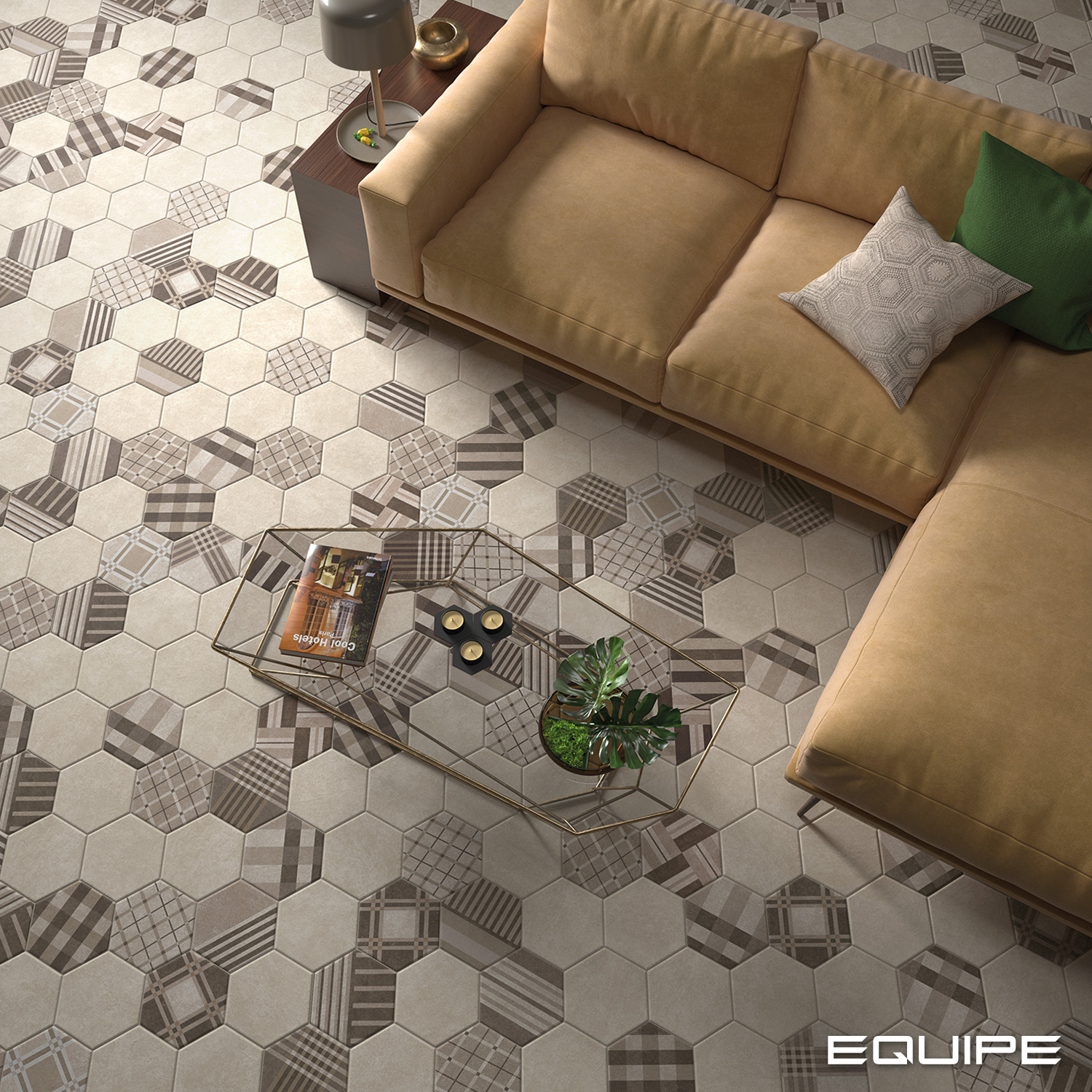 Equipe Hexatile Cement Sand / 17,5×20cm – Bild 3