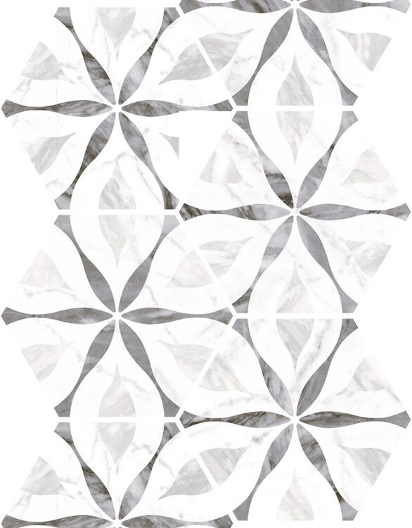 Equipe Bardiglio Flower / 17,5×20 cm