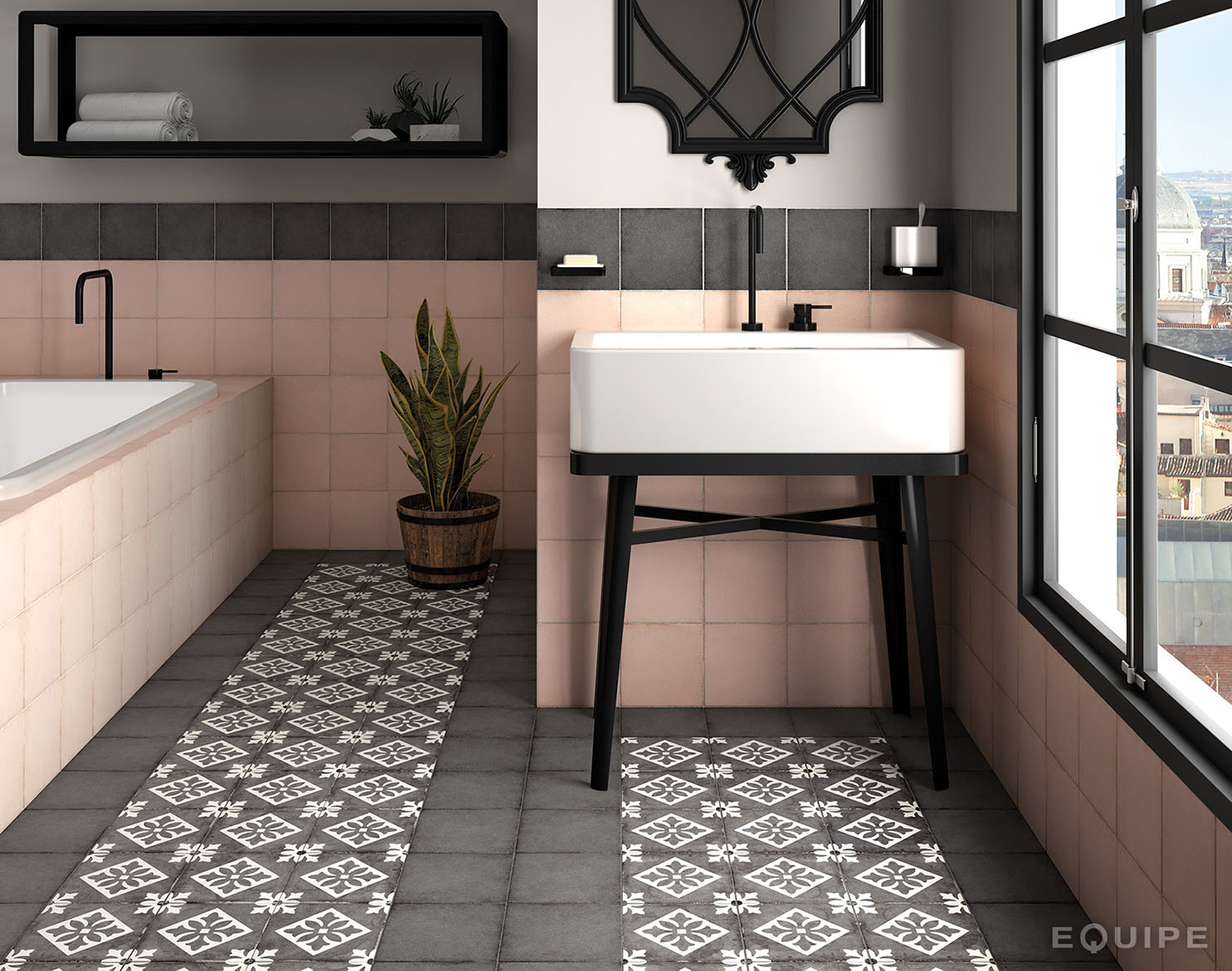 Equipe Art Nouveau PÀDUA BLACK / 20×20cm – Bild 2