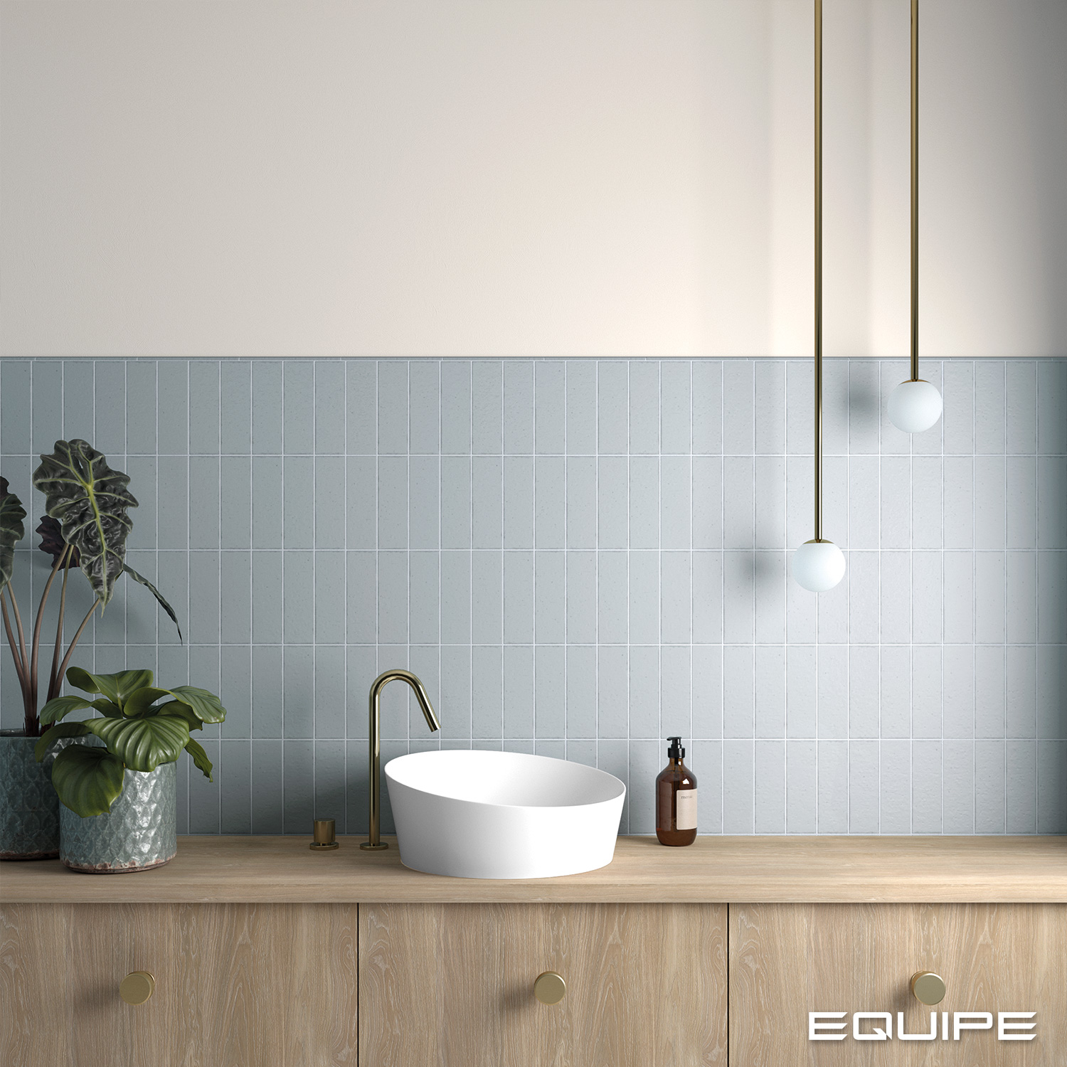 Equipe Kalma Powder Blue Matt / 6x18,6cm – Bild 2