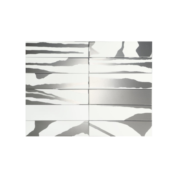 Dune Flat Deluxe FLAT SAVANNAH WHITE & SILVER / 7,5×30cm