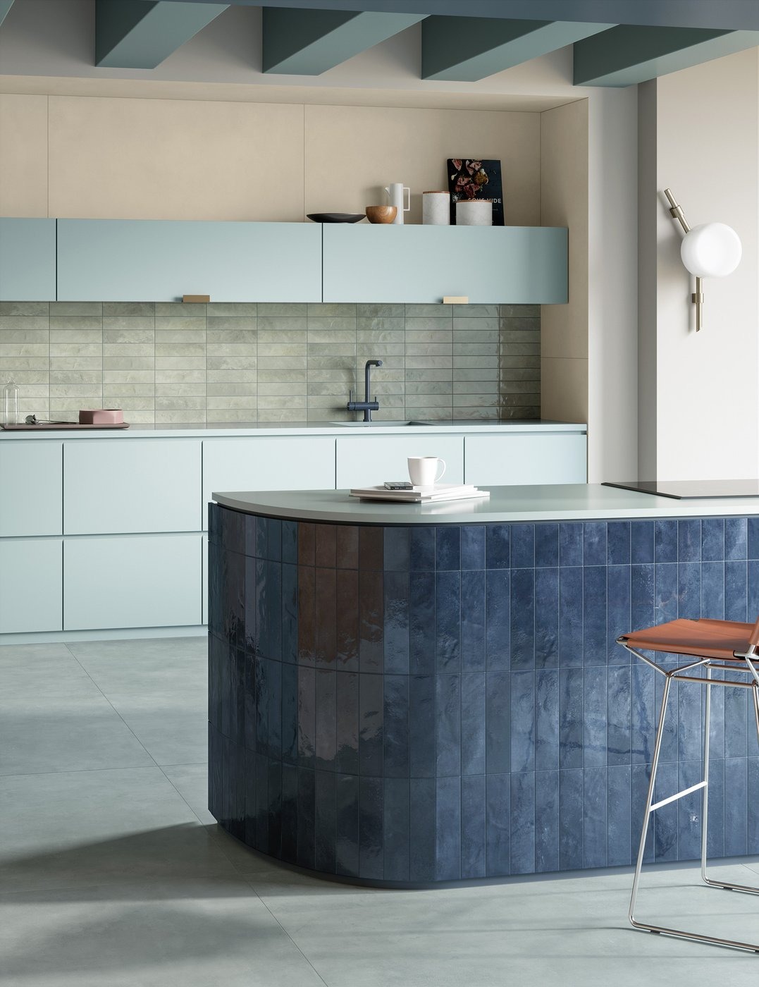 1741 Marca Corona Miniature Soda BLU GALASSIA 6x24cm – Bild 4