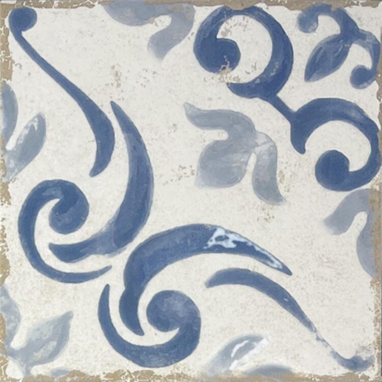 Dune Antiga Barraquetes Azul / 20×20cm