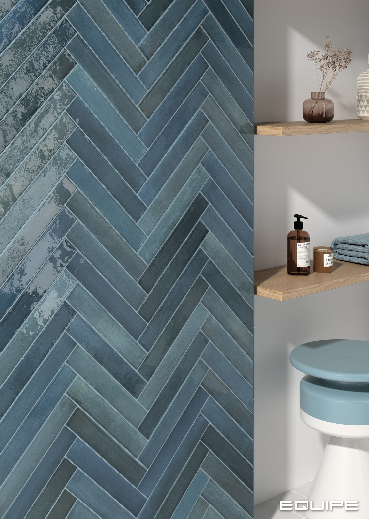 Equipe Isola Bluestone / 5×30cm - STUDIO CERAMICHE