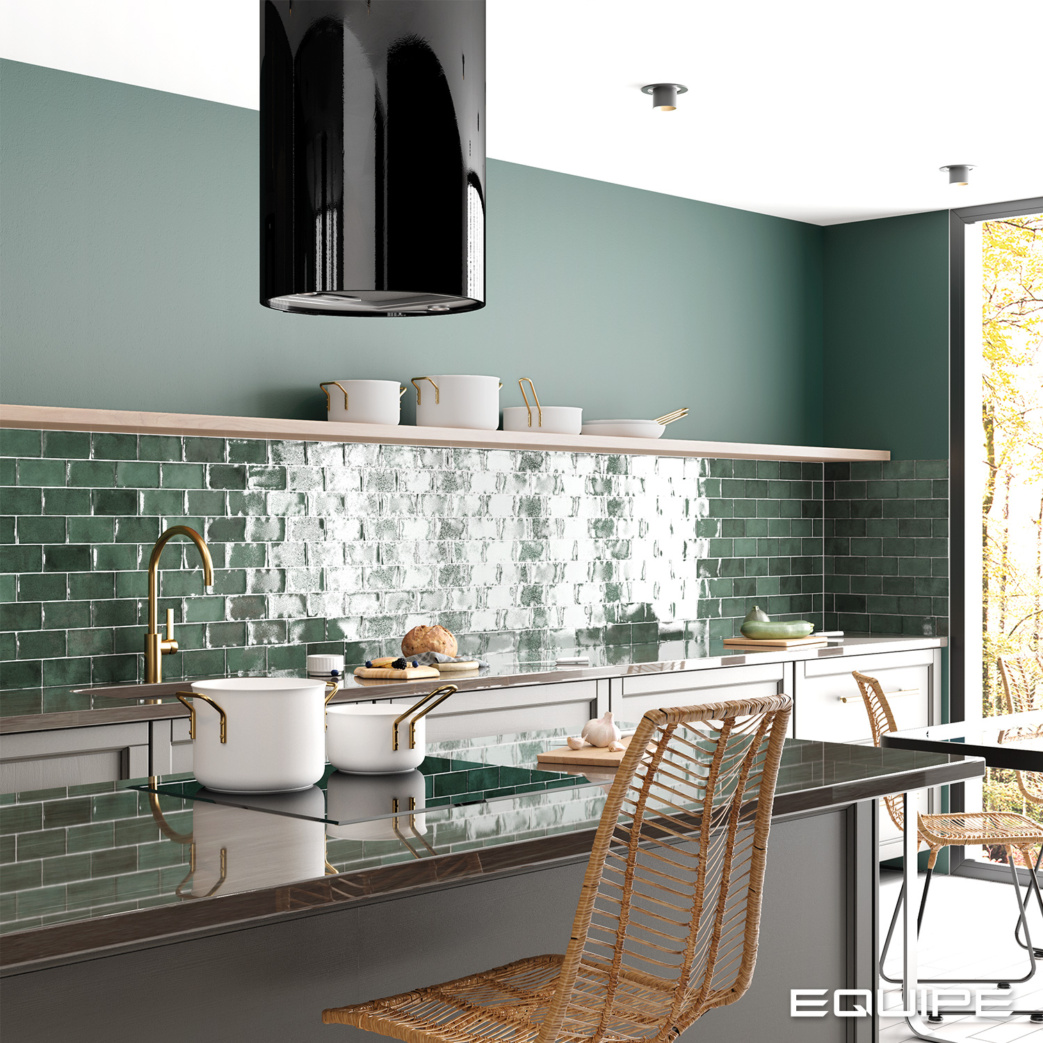 Equipe Altea Pine Green / 7,5×15cm – Bild 2