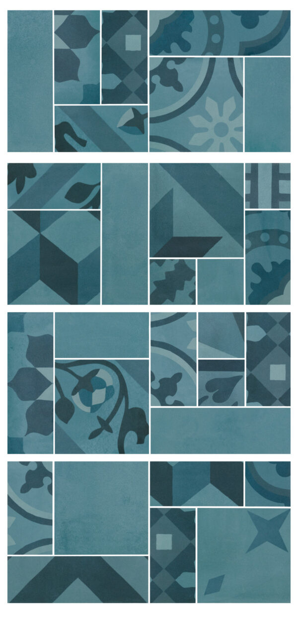 Marazzi Crogiolo D_Segni Blend Azzurro Mosaico 19x38 cm