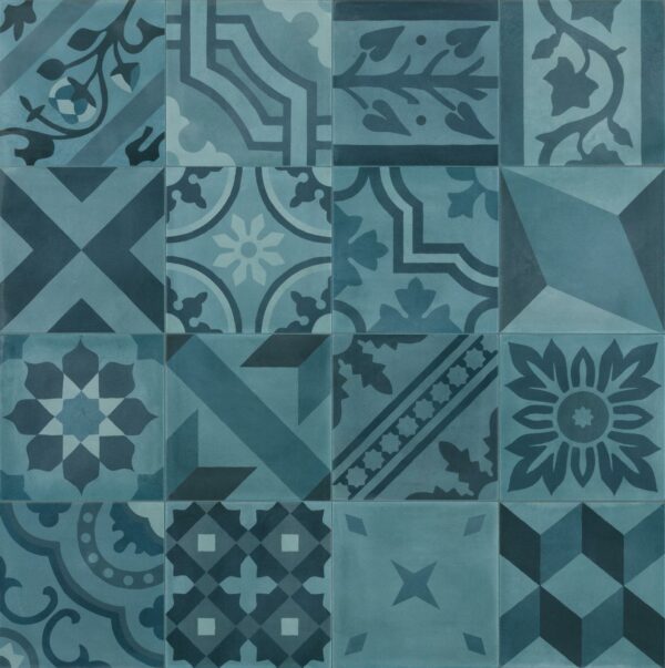 Marazzi Crogiolo D_Segni Blend Decoro Mix Azzurro 20x20 cm