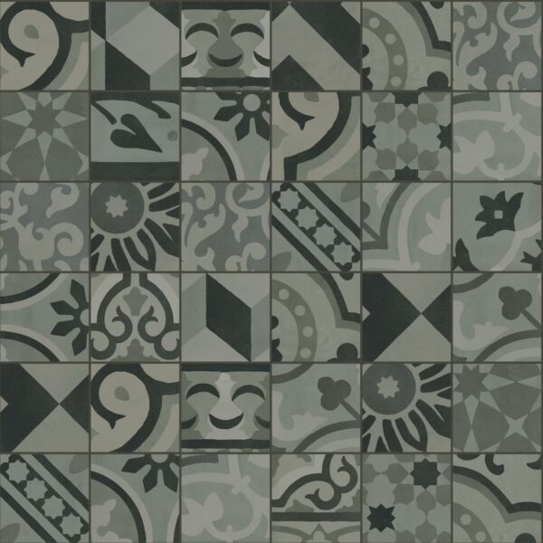 Marazzi Crogiolo D_Segni Blend Decoro Mix Carbone 10x10 cm