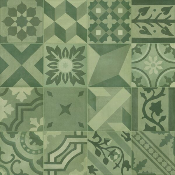 Marazzi Crogiolo D_Segni Blend Decoro Mix Verde 20x20 cm