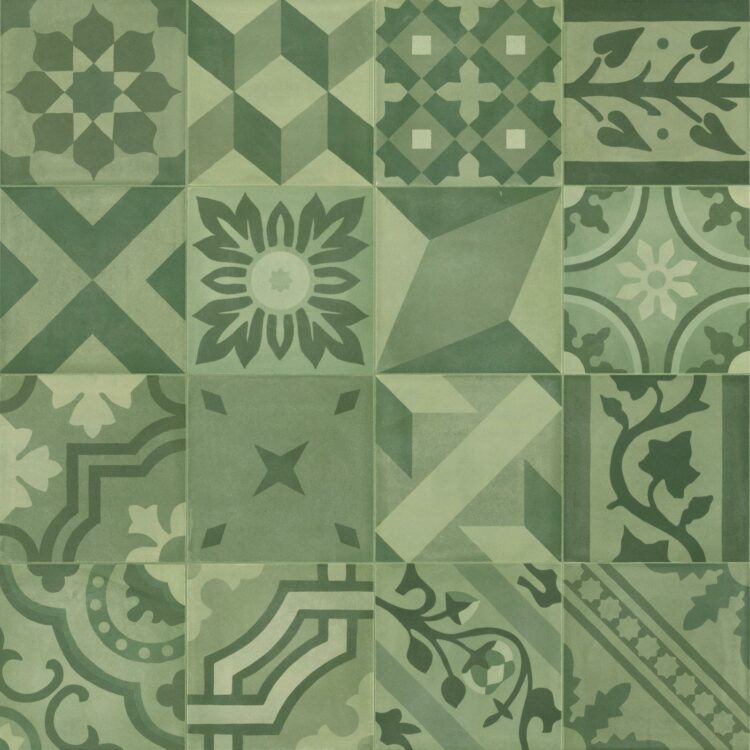 Marazzi Crogiolo D_Segni Blend Decoro Mix Verde 20x20 cm