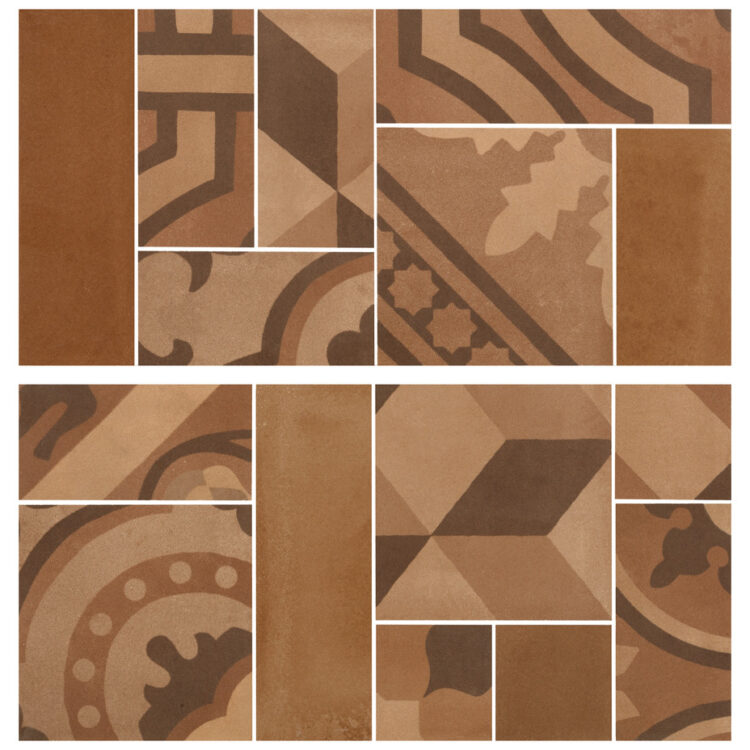 Marazzi Crogiolo D_Segni Blend Terra Mosaico 19x38 cm