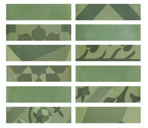 Marazzi Crogiolo D_Segni Blend Verde Listello 5x20 cm