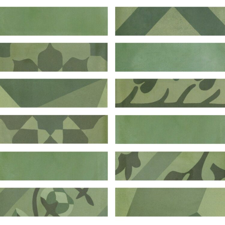 Marazzi Crogiolo D_Segni Blend Verde Listello 5x20 cm