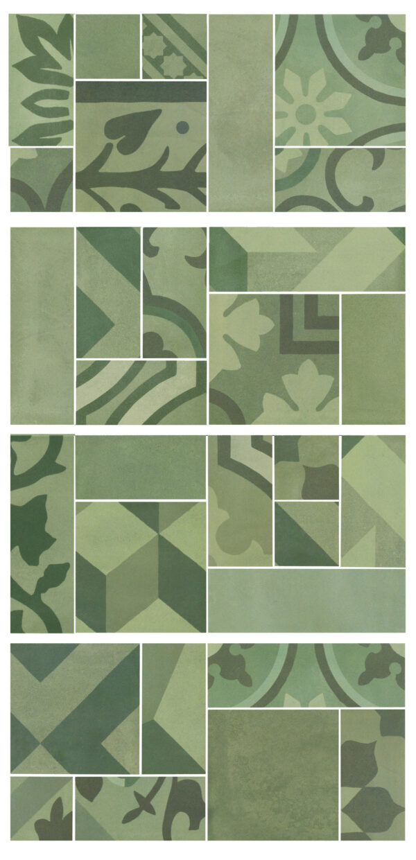 Marazzi Crogiolo D_Segni Blend Verde Mosaico 19x38 cm