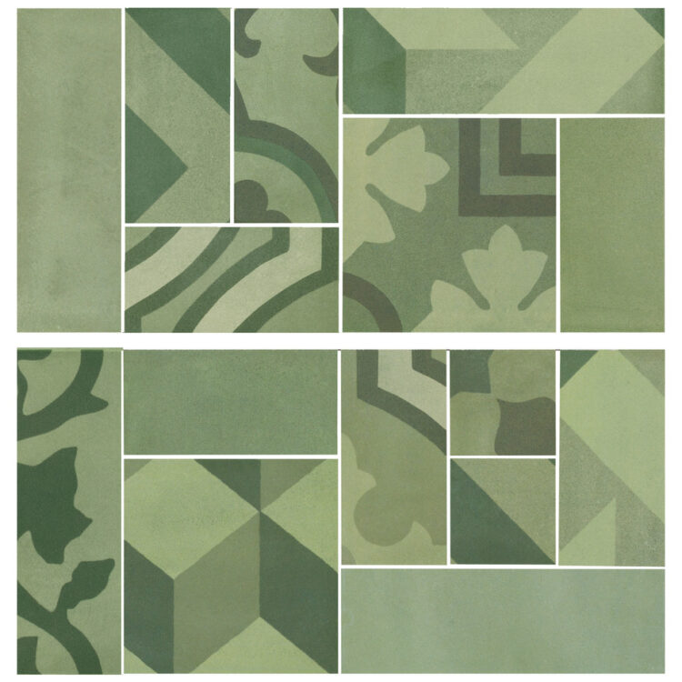 Marazzi Crogiolo D_Segni Blend Verde Mosaico 19x38 cm