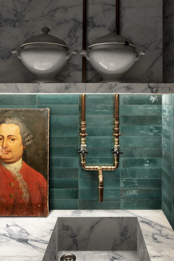Marazzi Crogiolo Lume Turquoise 6x24cm – Bild 2