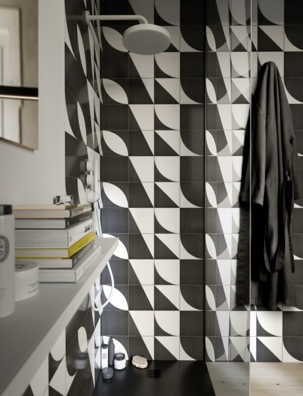 Marazzi Crogiolo Scenario Decoro Mix Nero 20x20 cm – Bild 3