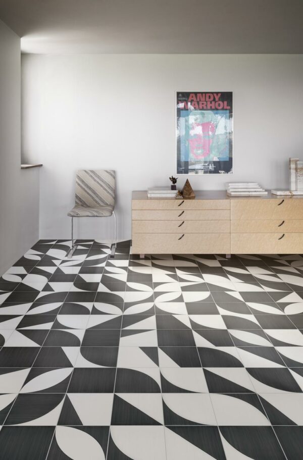 Marazzi Crogiolo Scenario Decoro Mix Nero 20x20 cm – Bild 2