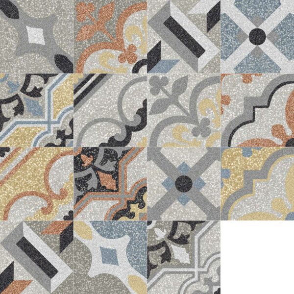 Marazzi Crogiolo D_Segni Scaglie Decoro Mix Scaglie 20x20 cm