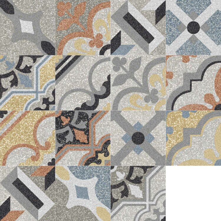 Marazzi Crogiolo D_Segni Scaglie Decoro Mix Scaglie 20x20 cm