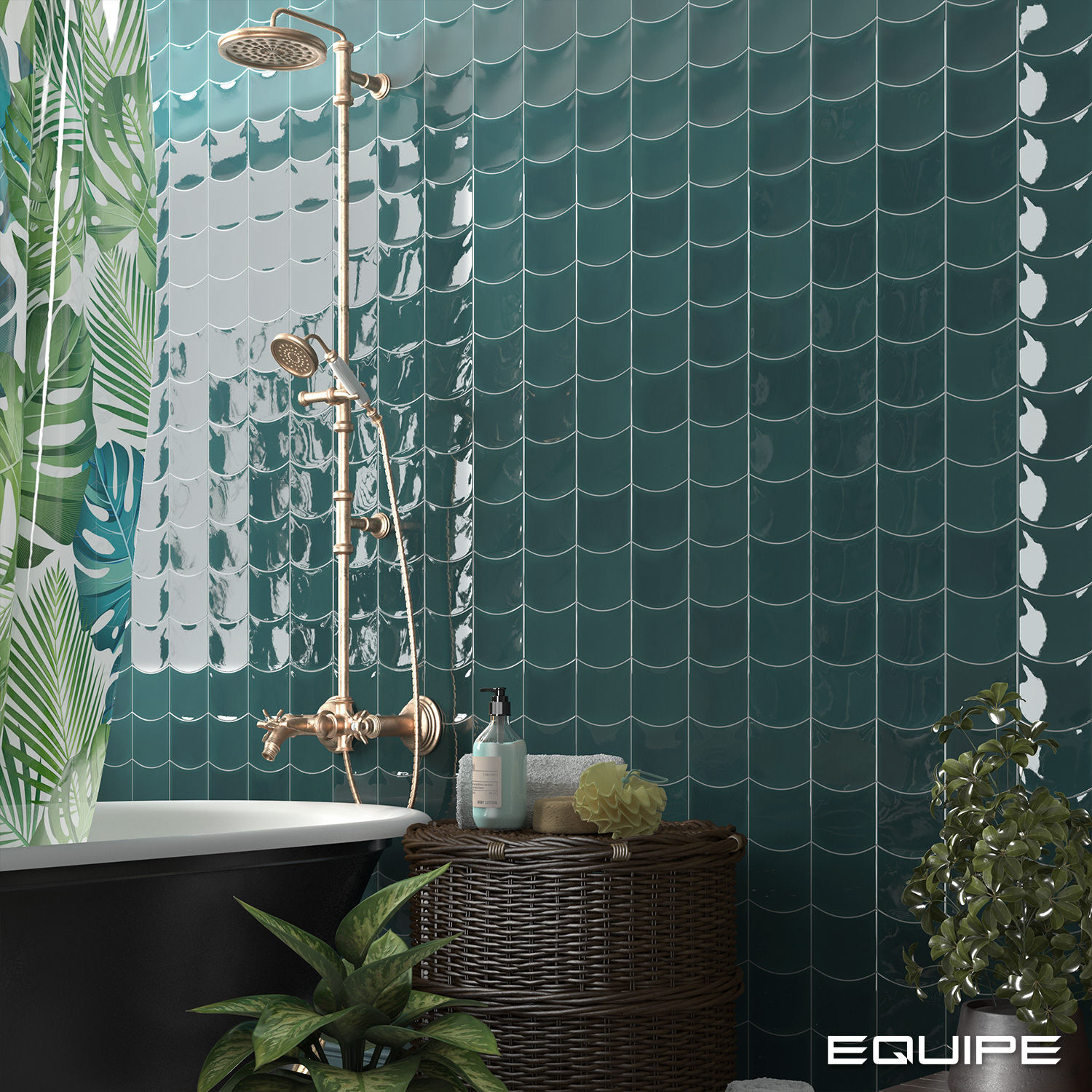 Equipe Wave Teal Grassy / 12×12cm – Bild 2