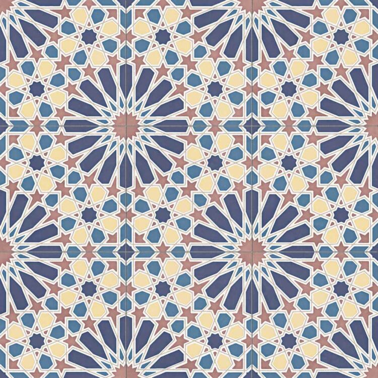 Aparici Alhambra Blue Natural 60x60 cm