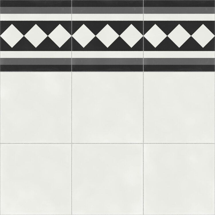 Aparici Vienna White Border Natural 60x60 cm