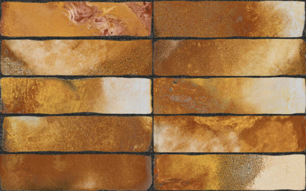 Iris-Ceramica Elementi Rivestimento Lava Giallo Glossy 7,5x30 cm