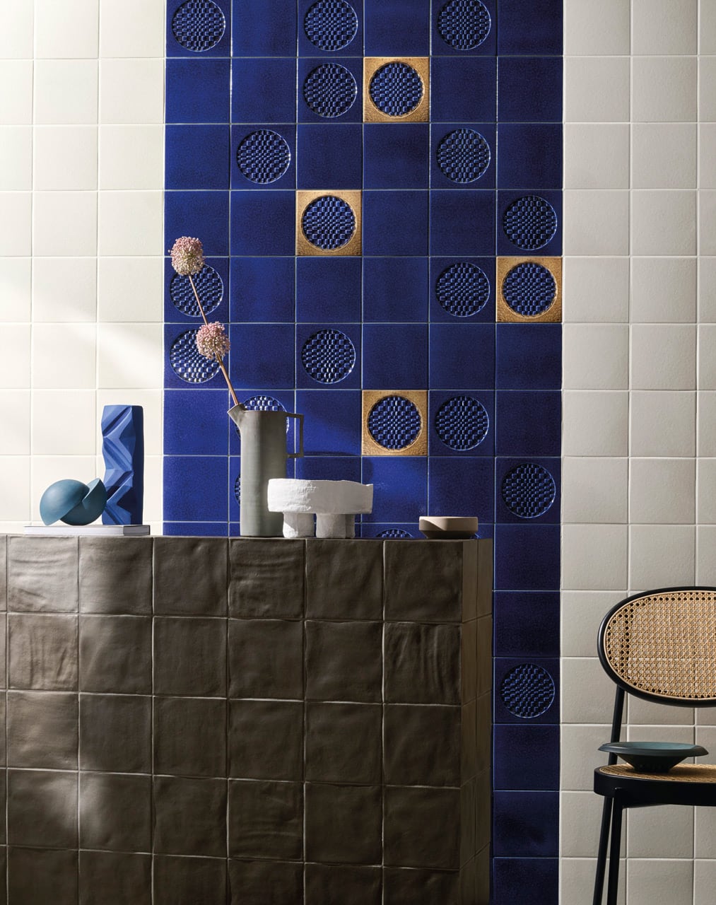 Iris-Ceramica Bottega D'Arte Città di Faenza Geo Blu 15x15 cm – Bild 2