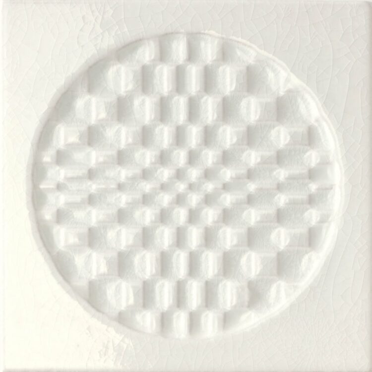 Iris-Ceramica Bottega D'Arte Città di Faenza Geo Bianco Dekor 15x15 cm