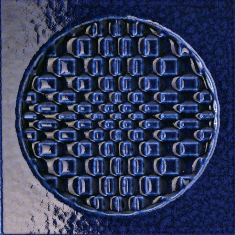 Iris-Ceramica Bottega D'Arte Città di Faenza Geo Blu Dekor 15x15 cm