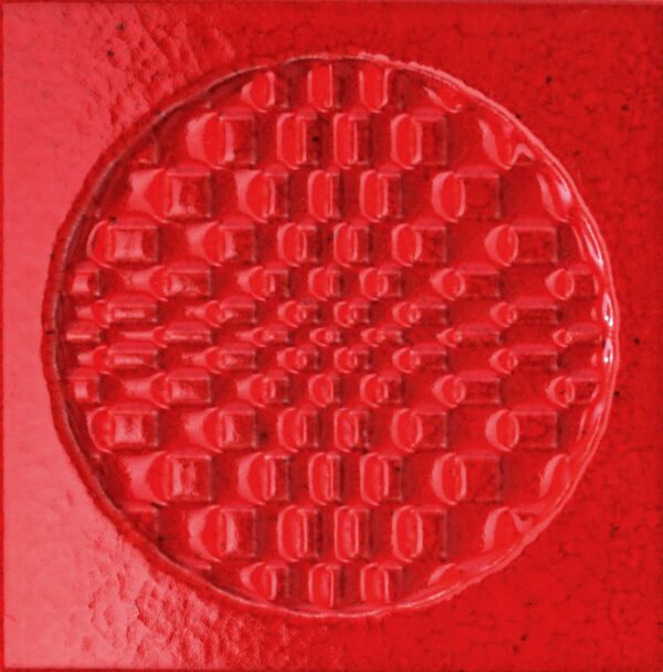 Iris-Ceramica Bottega D'Arte Città di Faenza Geo Rosso Dekor 15x15 cm