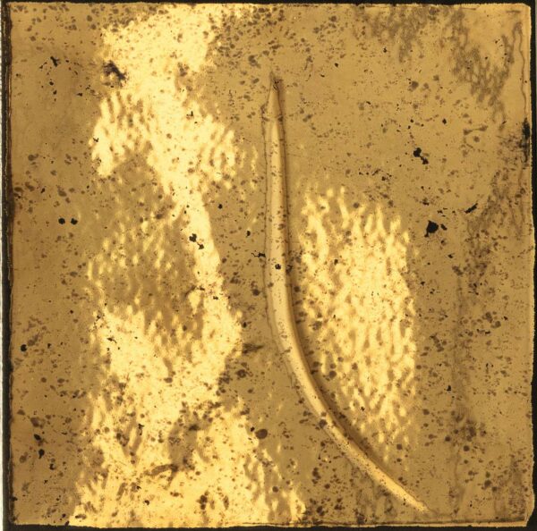 Iris-Ceramica Bottega d'Arte TerreLucide Oro Motivi Oro Lucido Nero 15x15 cm – Bild 2