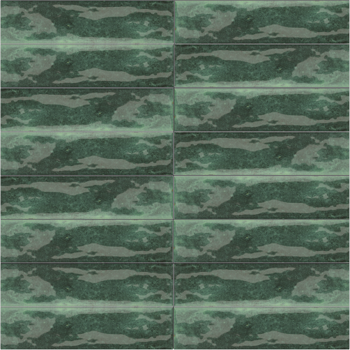 Loft Emerald Green Gloss 6x25 cm