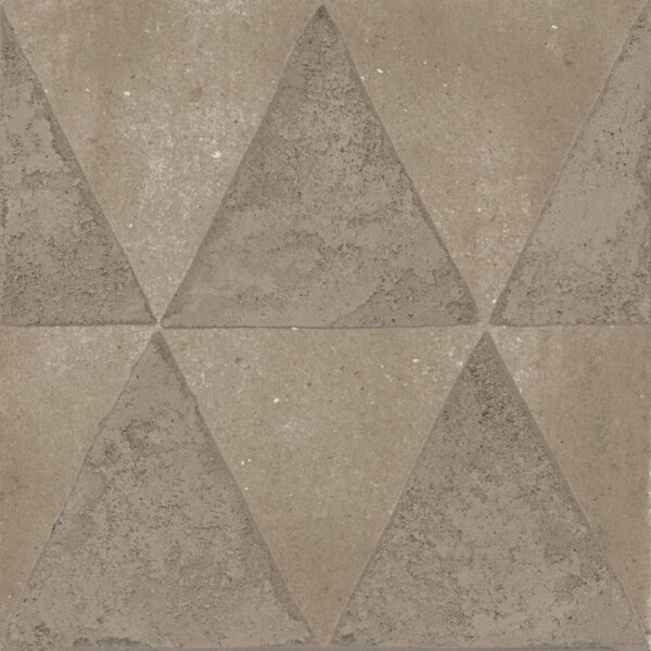 Marazzi Crogiolo ArtCraft Argilla Decoro Triangoli 20x20 cm