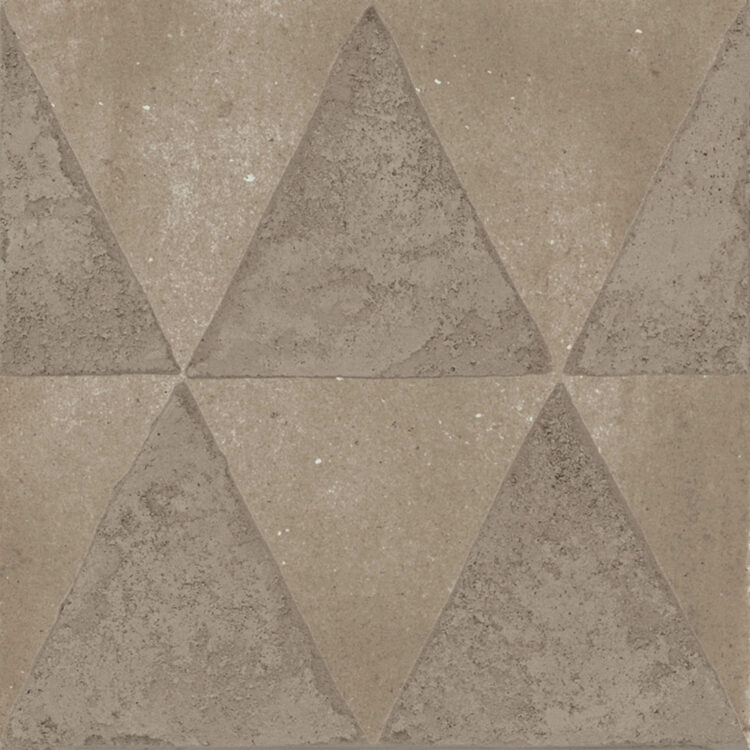 Marazzi Crogiolo ArtCraft Argilla Decoro Triangoli 20x20 cm