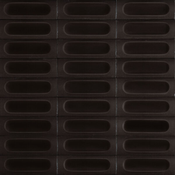 Marazzi Crogiolo Confetto Struttura Savoiardo 3D Nero 5×15 cm