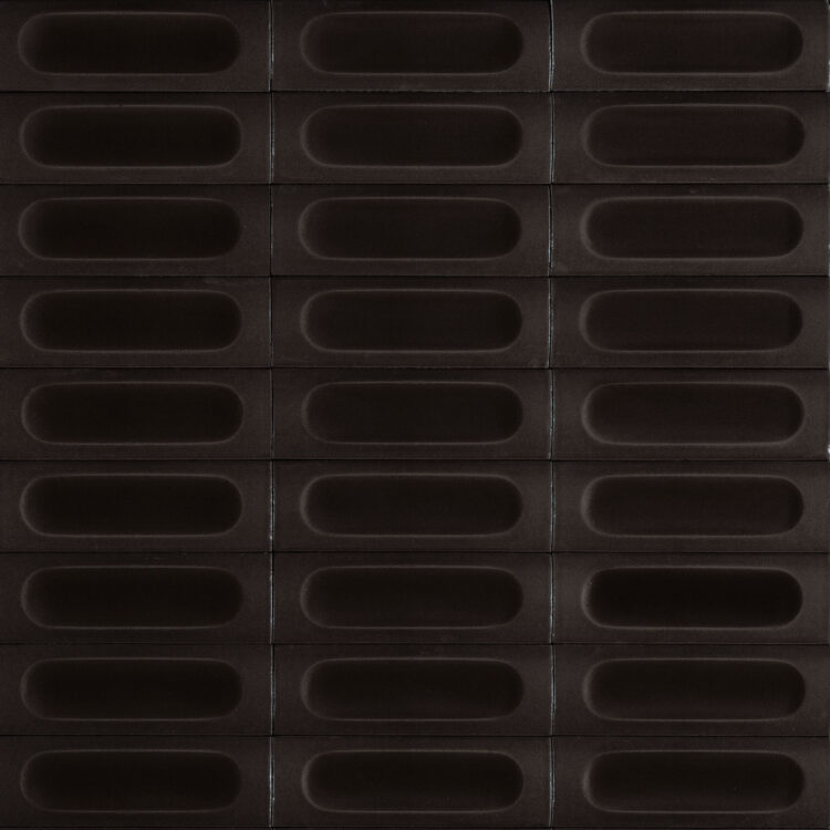 Marazzi Crogiolo Confetto Struttura Savoiardo 3D Nero 5×15 cm