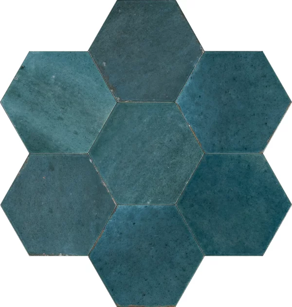 Marazzi Crogiolo Lume Esagona Blu 21x18.2cm