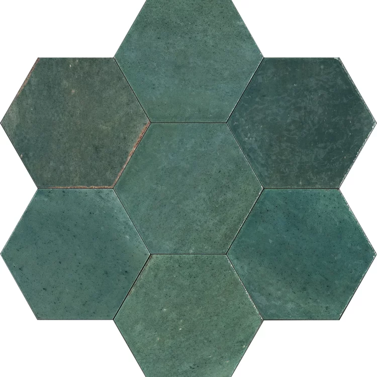 Marazzi Crogiolo Lume Esagona Green 21x18.2cm