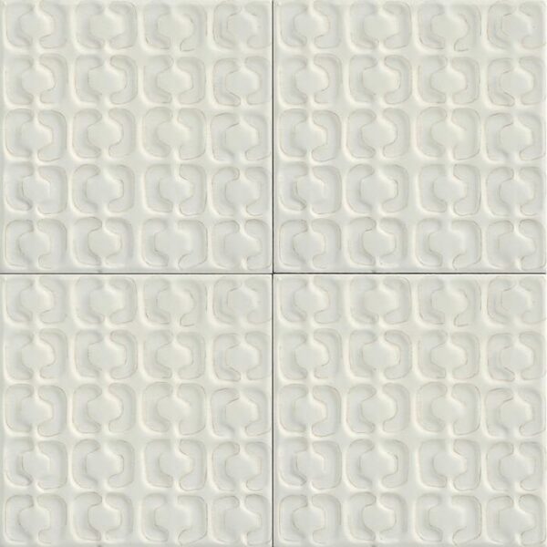 Marazzi Crogiolo Memoria Bianco Struttura Stamp 15x15 cm
