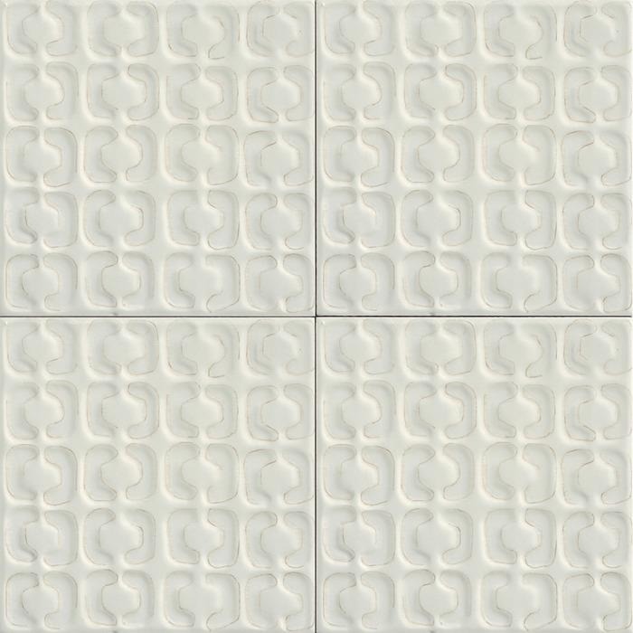 Marazzi Crogiolo Memoria Bianco Struttura Stamp 15x15 cm