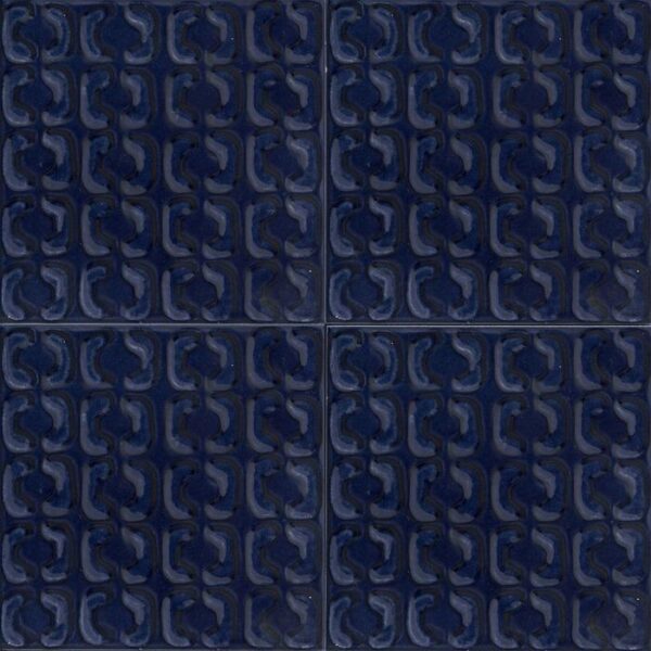 Marazzi Crogiolo Memoria Blu Struttura Stamp 15x15 cm