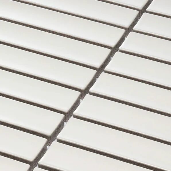 Stripes Katbrick White Matt 30x30 cm Chip 14,5x2 cm